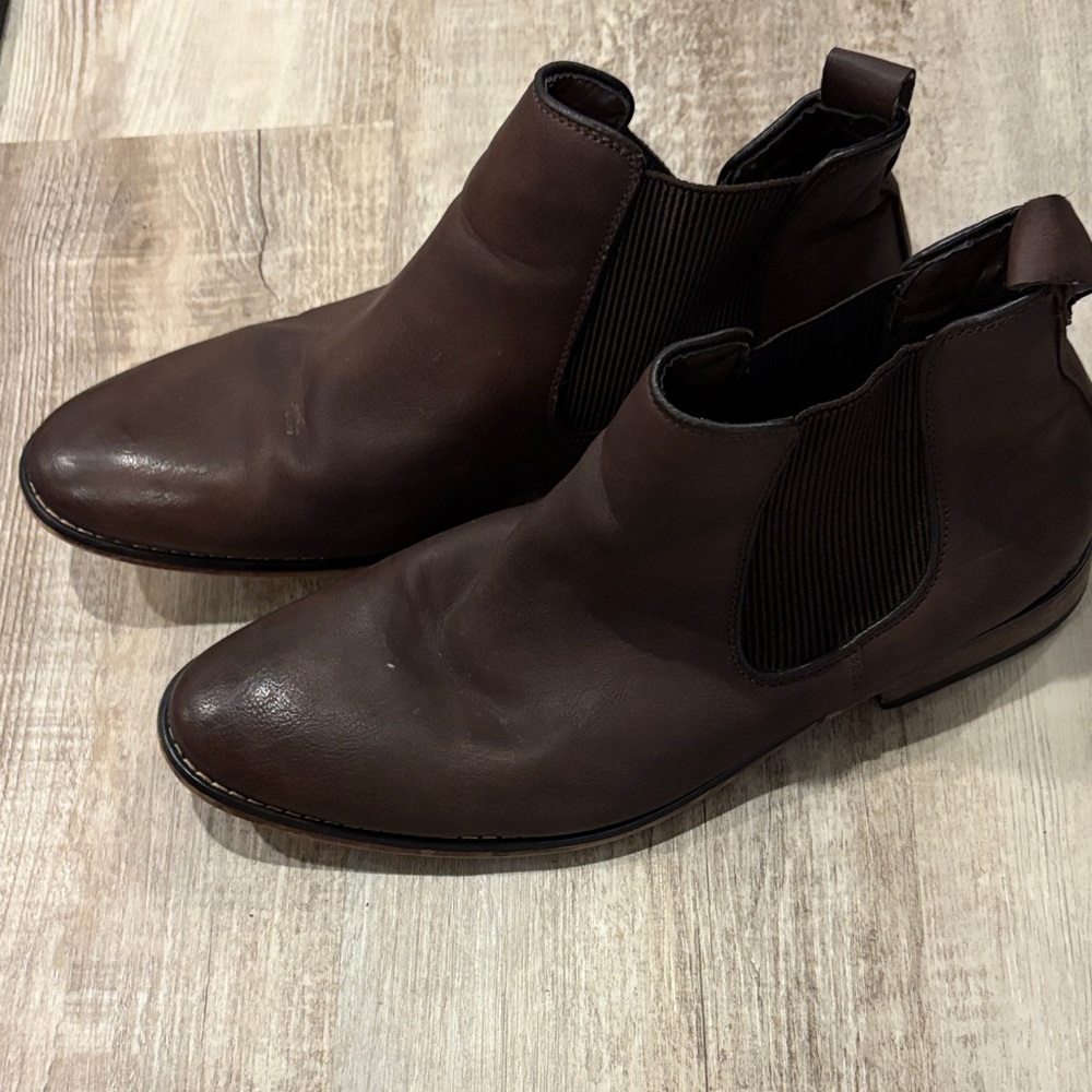 NY Collection Dark Brown Chukka Boots